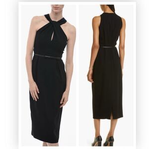 Max Mara Luna Grecian Neck Cady Dress Size 6 NWT $995